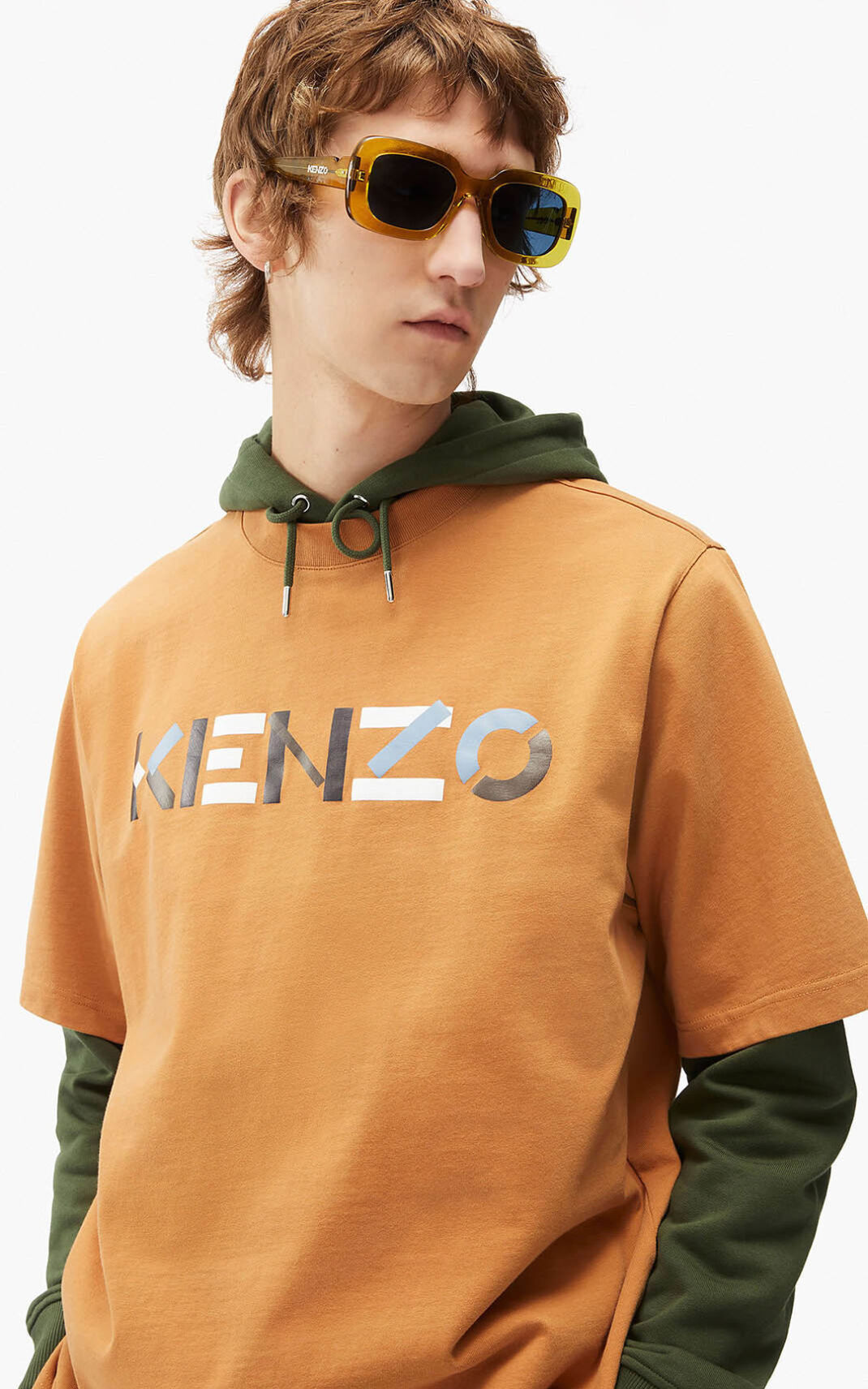 Kenzo Multicoloured oversize Logo Majice Muške - Smeđe - Hrvatska TVGZSQ739